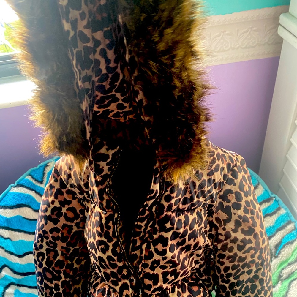 Gap cheetah winter coat